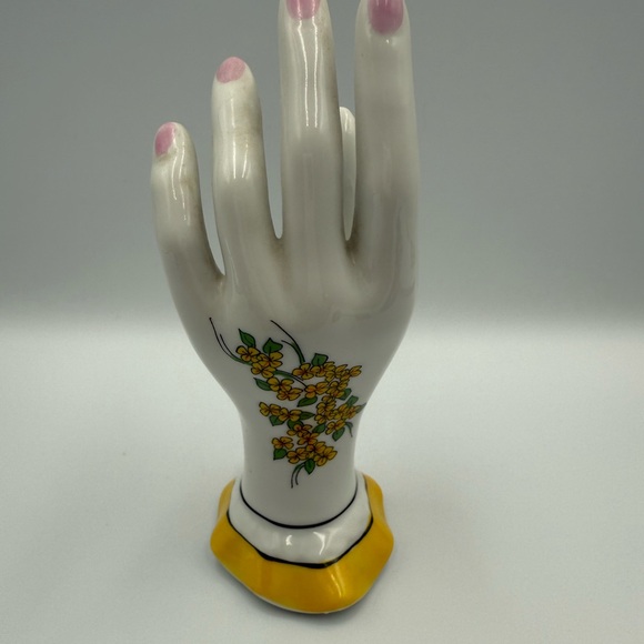 Vintage Enesco Japan Porcelain Hand Ring Holder Mid Century Vanity Figurine - Picture 4 of 10